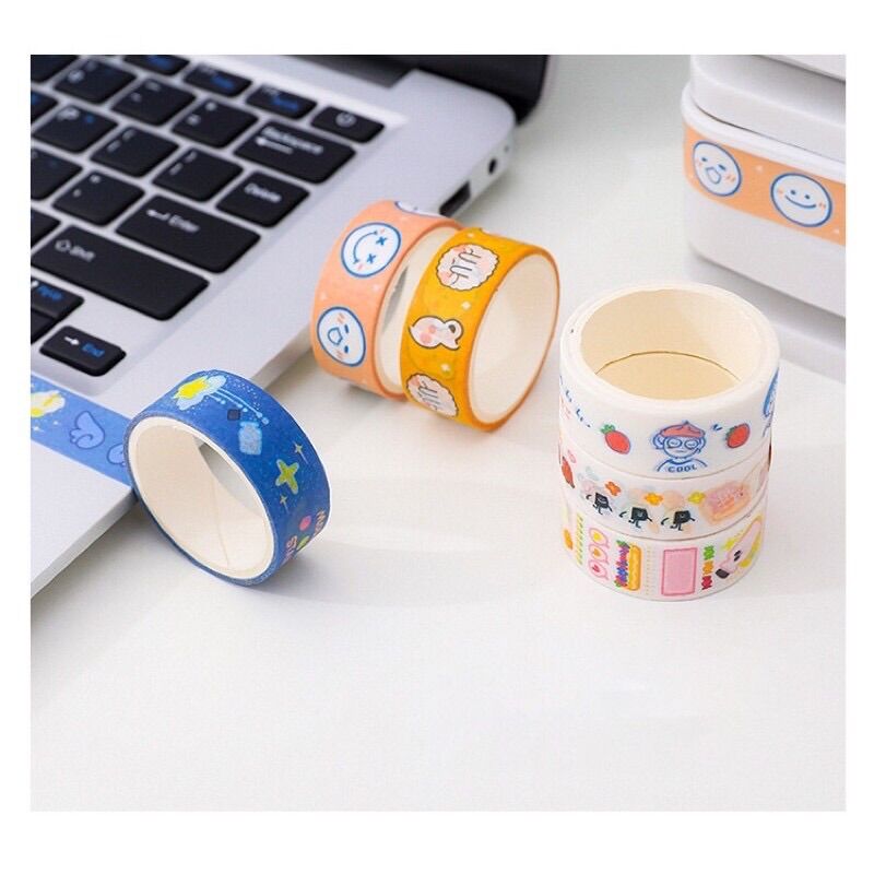 Cuộn băng dính washi tape trang trí sổ