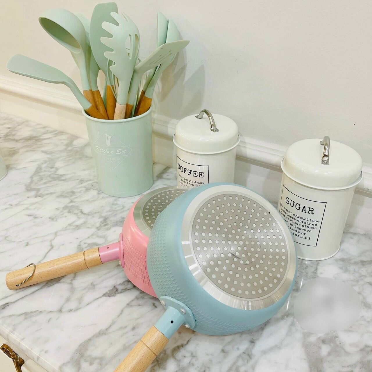 CHẢO CHỐNG DÍNH SÂU LÒNG MÀU Pastel