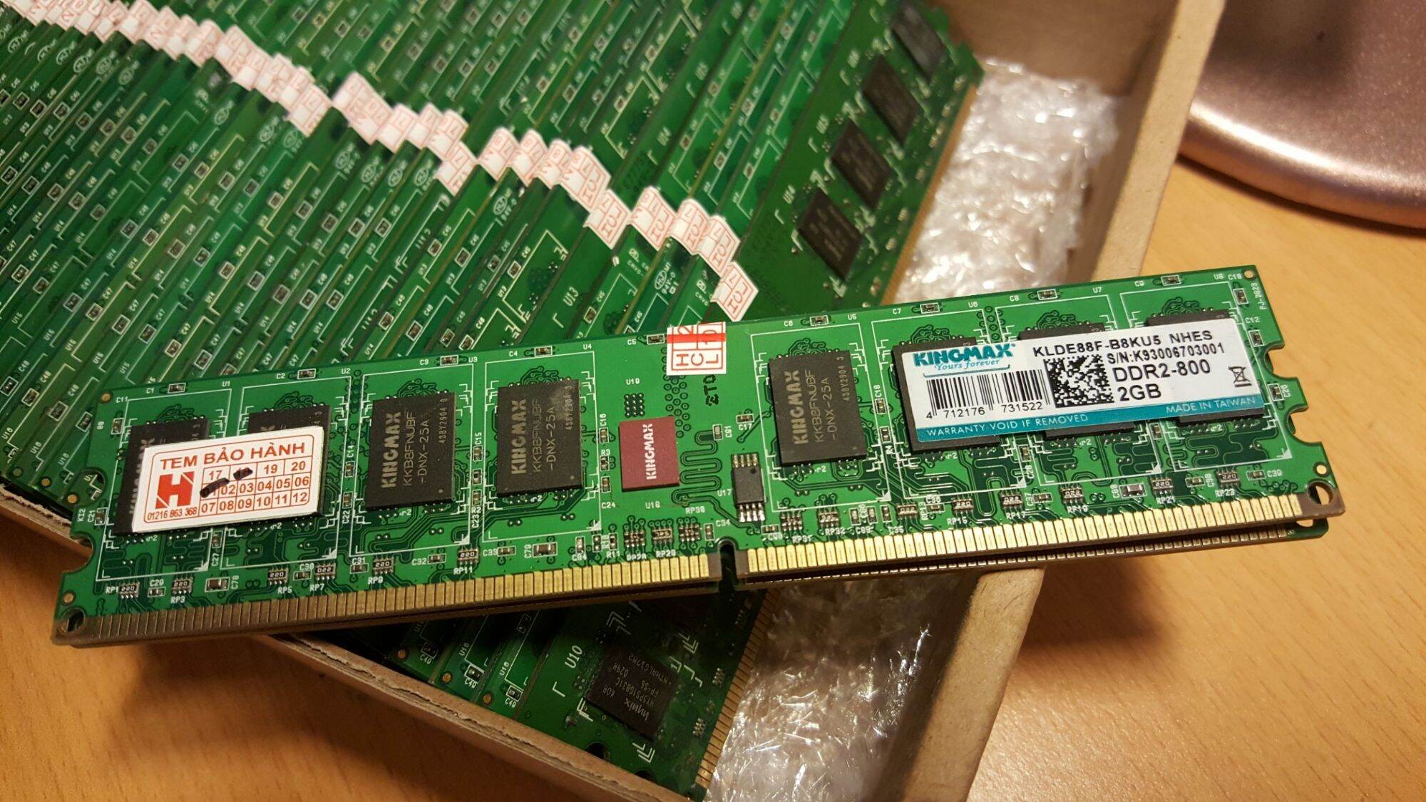 Ram DDR2 2GB Bus 800 Ram Máy Tính Bàn PC DDR2 2GB Bus 800HMZ - Dùng cho G41/G31/945 Hàng Tháo...