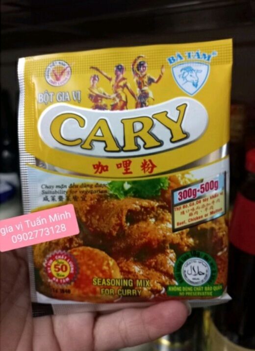 Bột gia vị cary bà tám gói 10gr