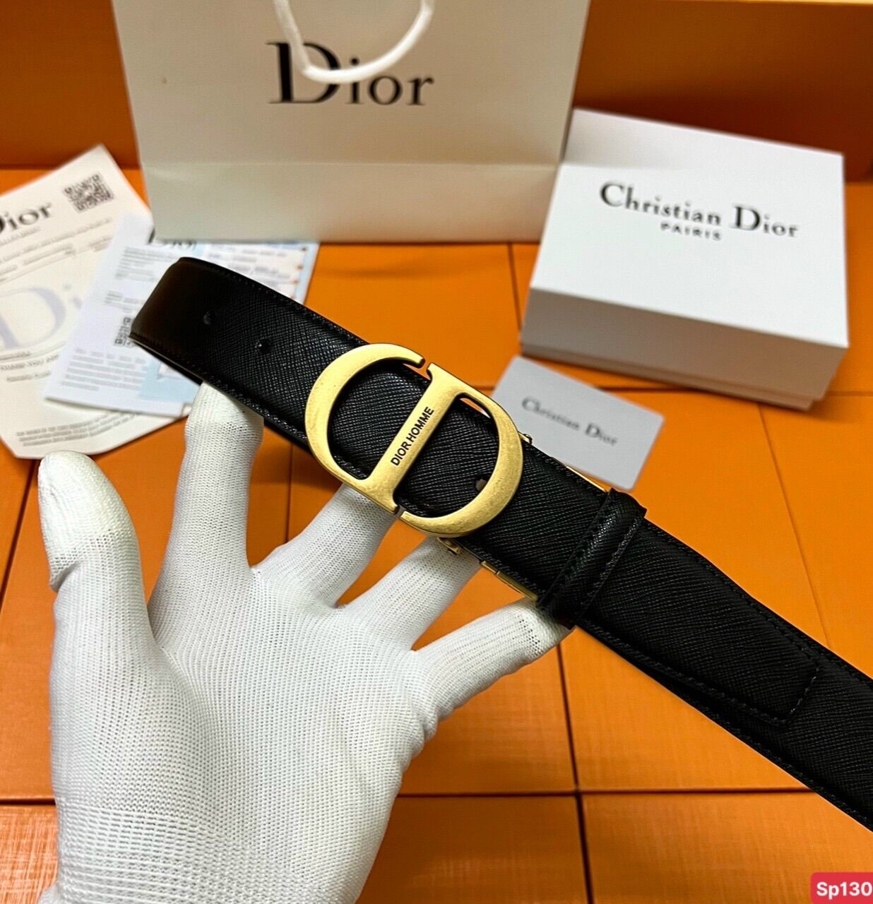 Thắt lưng da bê non hàng cao cấp hàng full box