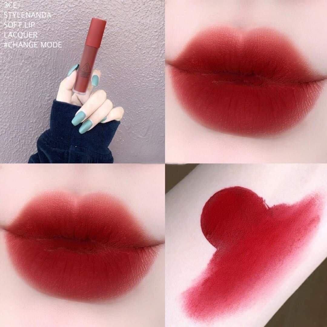 Son Kem Lì 3CE Soft Lip Lacquer - Change Mode