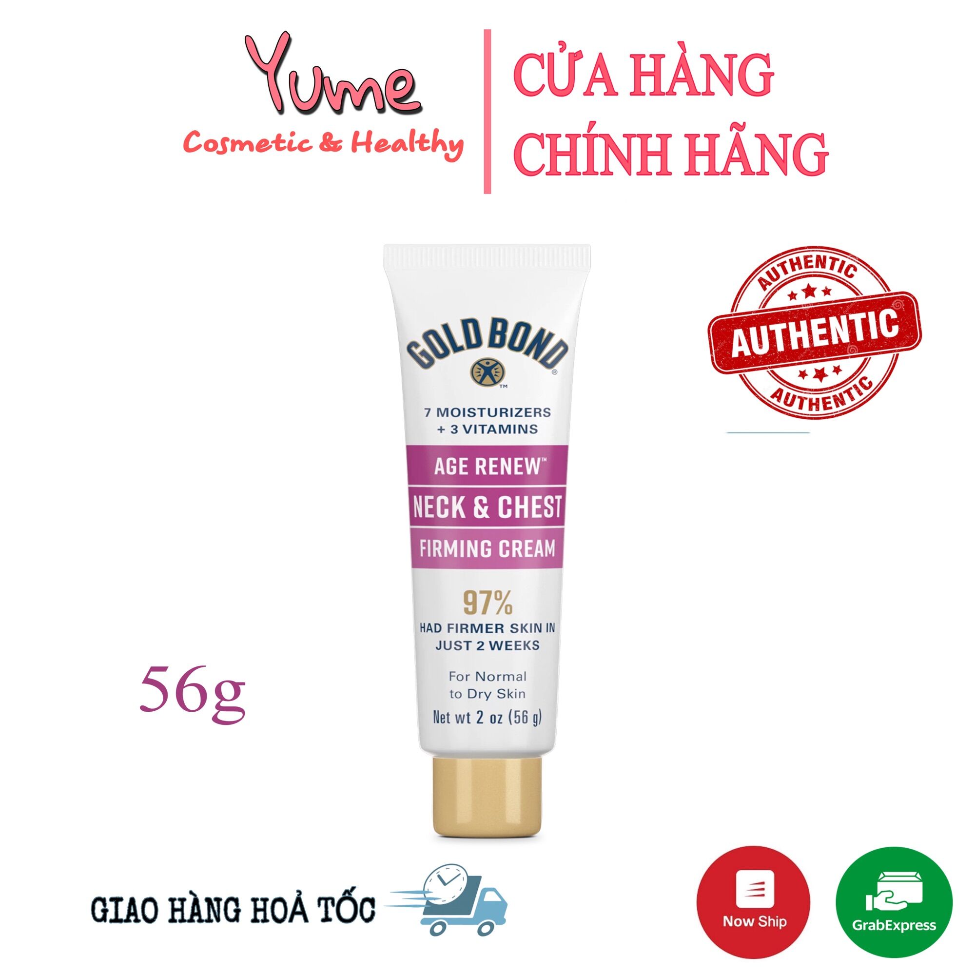 [HCM][Có bill]Kem dưỡng da cổ và ngực Gold Bond 56gr