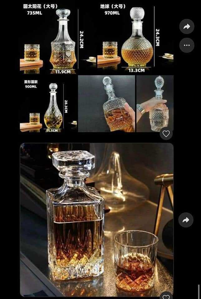 Combo 3 bình đựng rượu