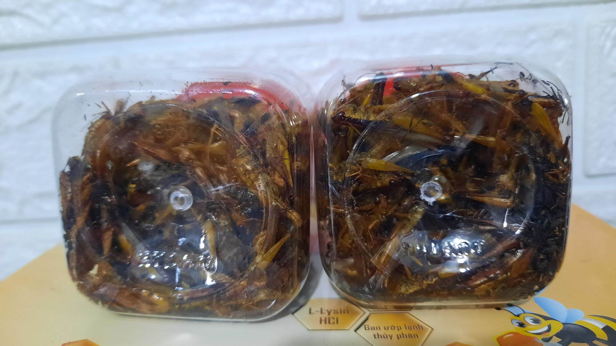 combo 2 hủ cào cào sấy khô. 40gram= 2 hủ