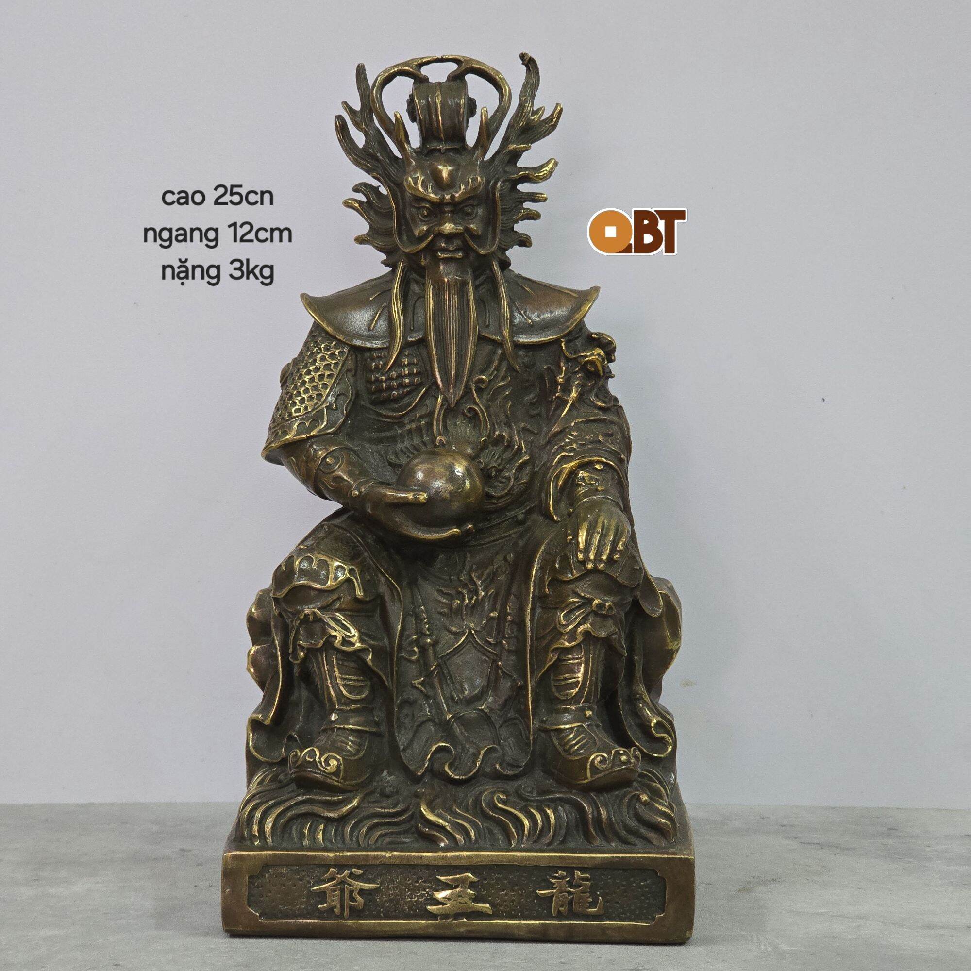Tượng long vương bằng đồng