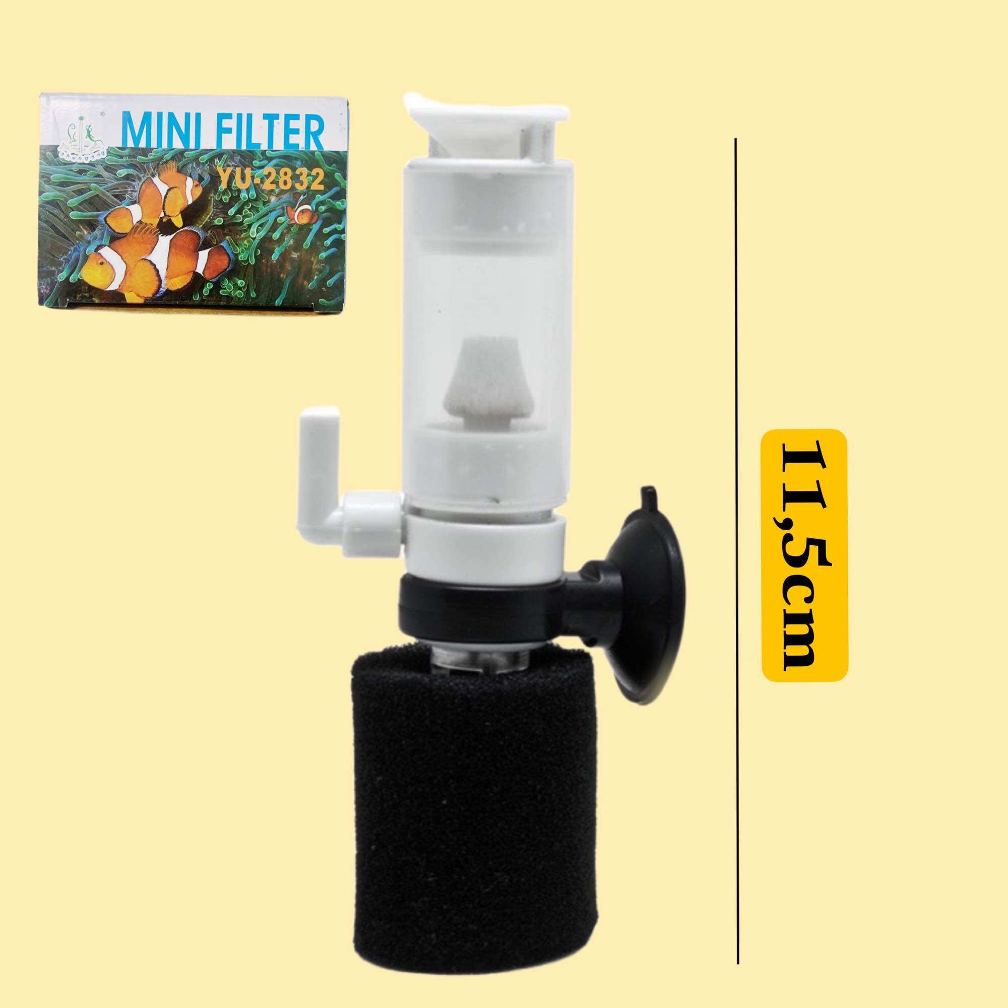 Lọc sủi vi sinh bio mini cho bể cá nhỏ