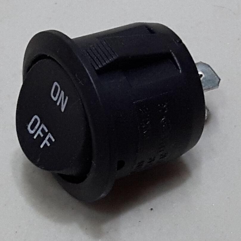 Công tắc bập bênh tròn đen trắng ON - OFF 2 chân