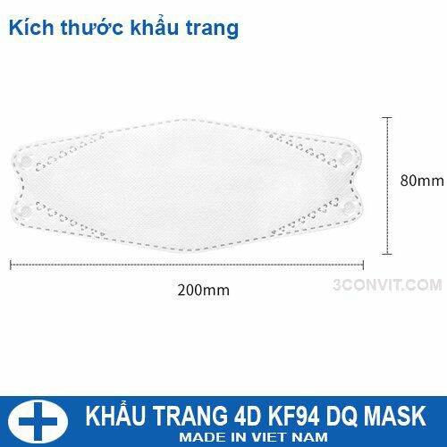 Túi 10 chiếc khẩu Trang 4 Lớp 4D KF94 Mask