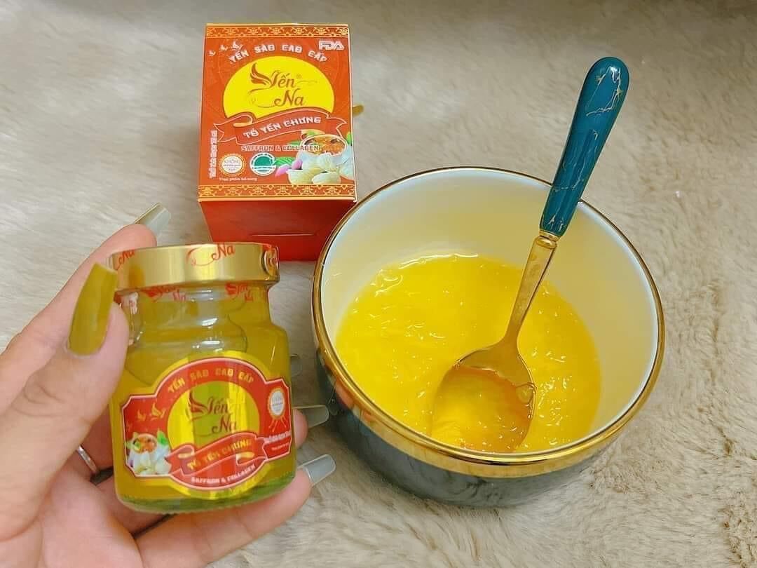 Yến Na Saffron và colagen( Mua 10 tặng 1 hộp khẩu trang ytế