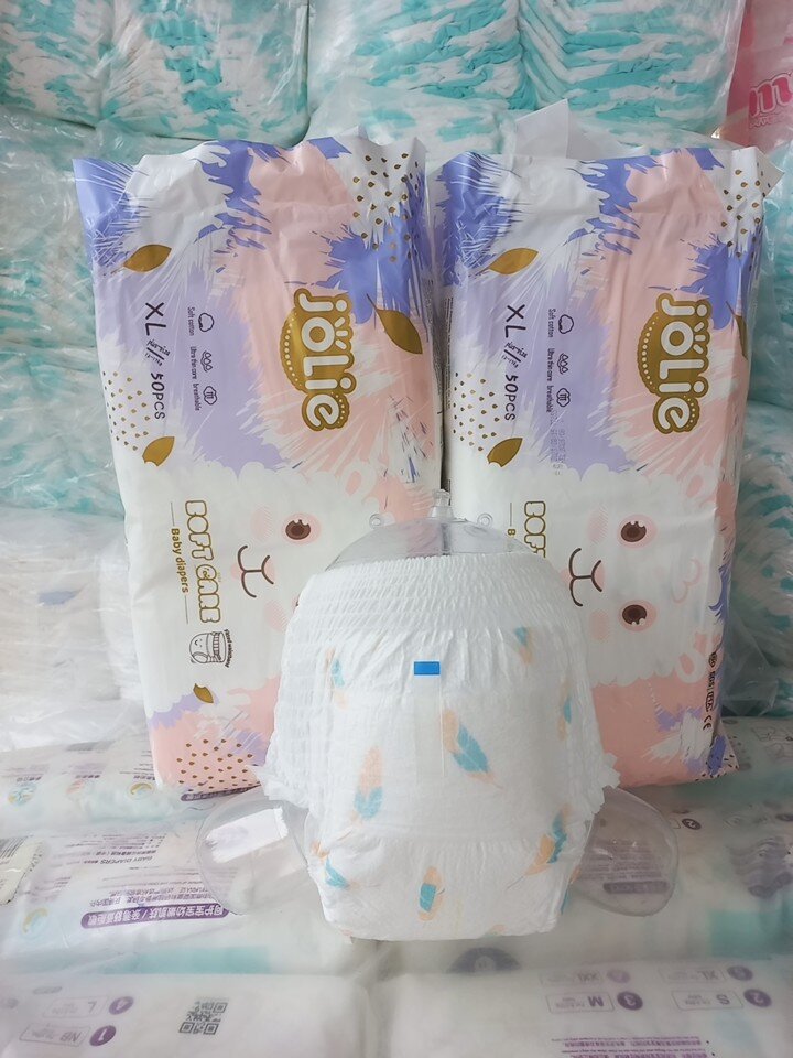 Combo 100 Bỉm quần JOLIE cao cấp phom xuông dán sau tiện lợi bỉm siêu mềm cho bé yêu