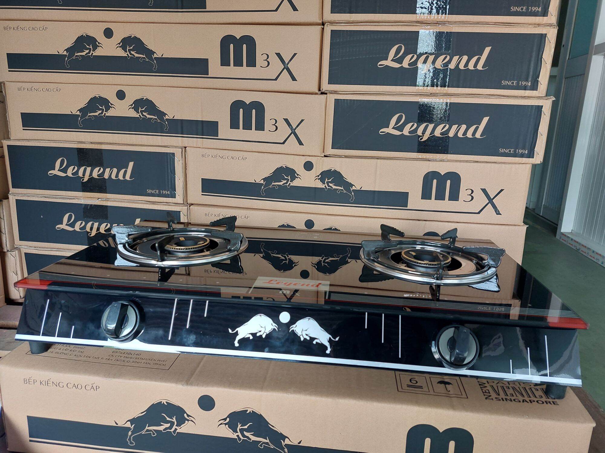 Bếp gas đôi kiếng cường lực tốt legend M3X
