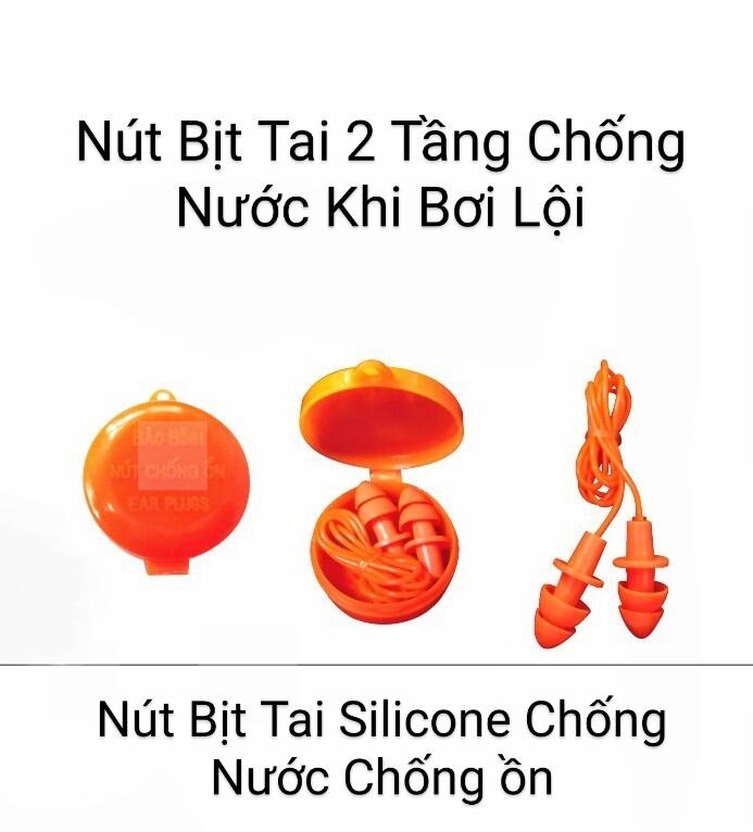 Nút bịt tai nhét tai chống nước khi bơi - chất liệu silicone