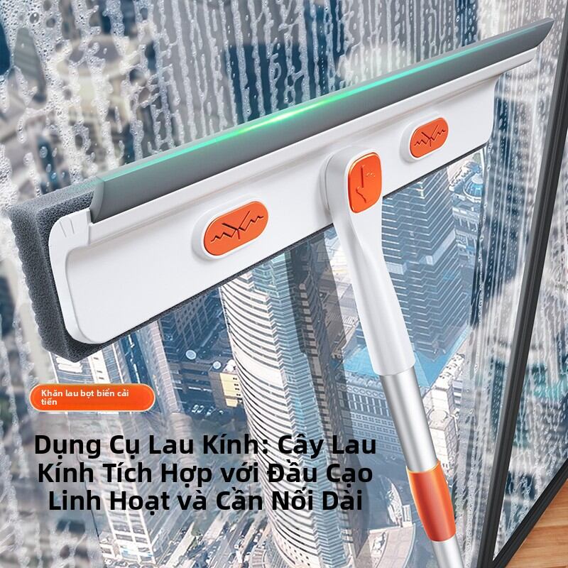 Công Cụ Làm Sạch Cửa Sổ Hai Mặt Có Thể Mở Rộng