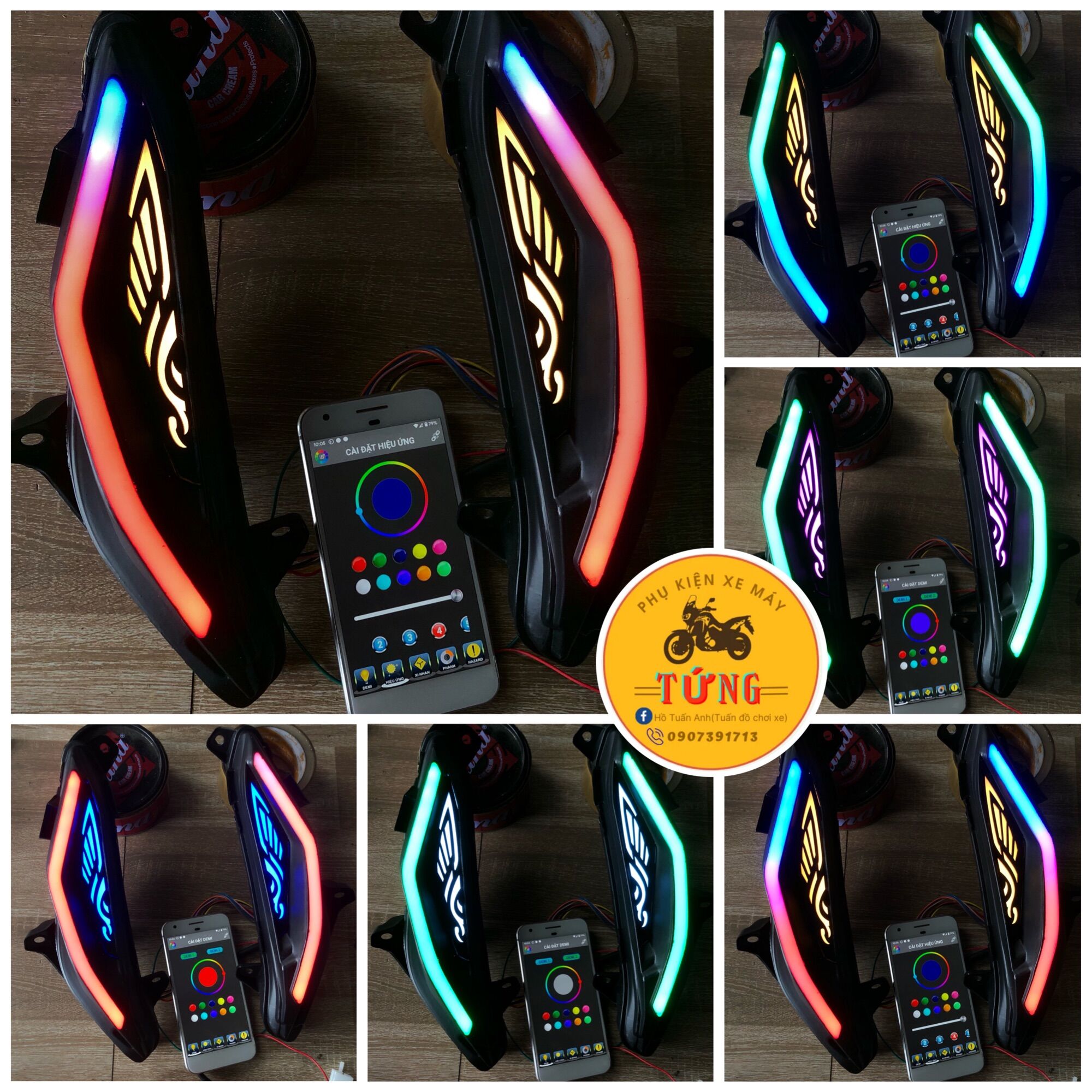 Đèn led audi WINNER v1 chỉnh điện thoại