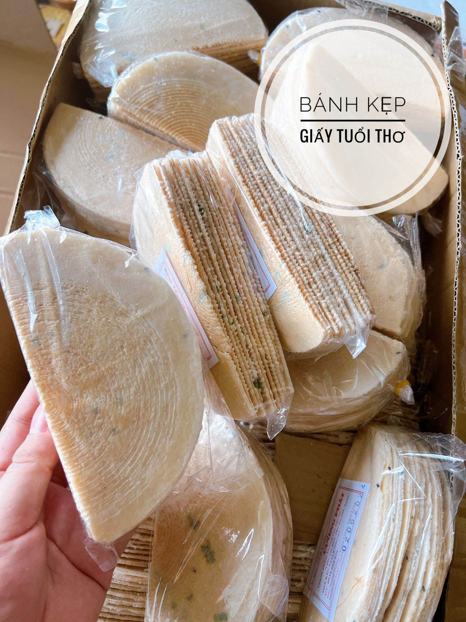 Combo 5 bịch bánh tráng giấy tuổi thơ