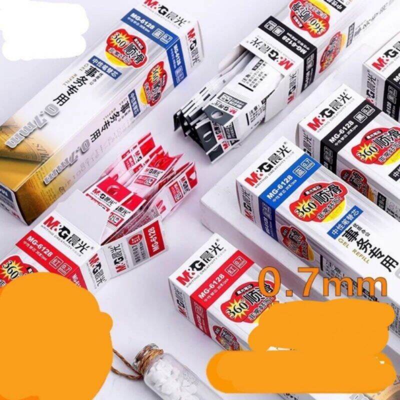 Hộp ruột bút gel ngòi 0.7mm, ngòi bút viết chữ Hán, Nhật, Hàn