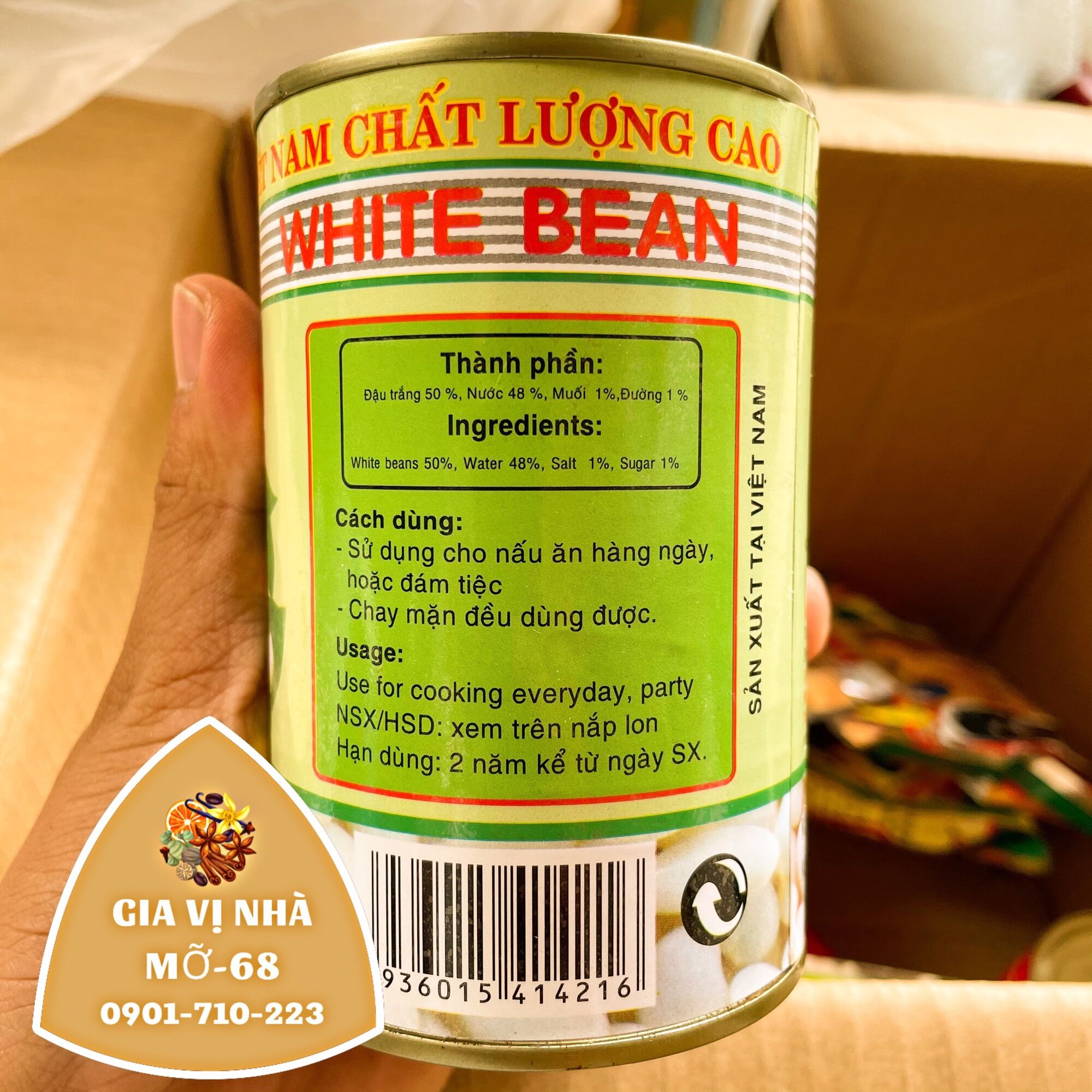 ĐẬU TRẮNG ĐÓNG LON (425GR)