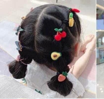 Set of 50 Hair Ties with Many Super Cute Patterns for Babies
