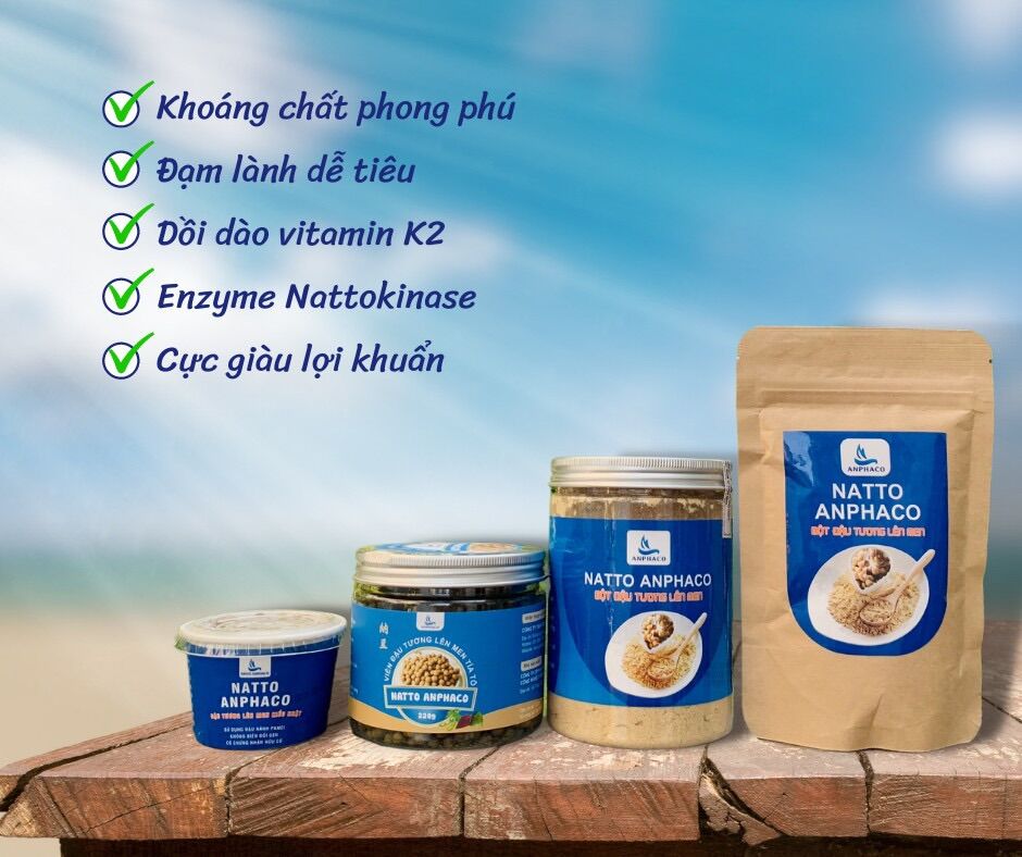 Natto Anphaco ( Bột đậu tương lên men)