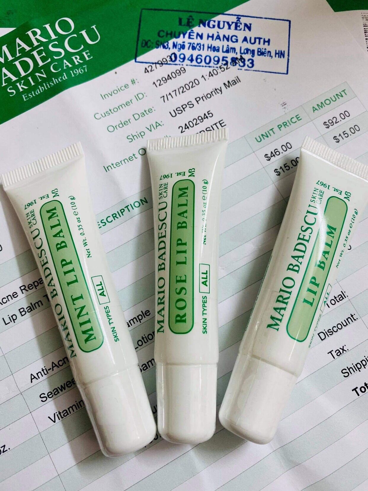 Son dưỡng môi mario badescu fullsz