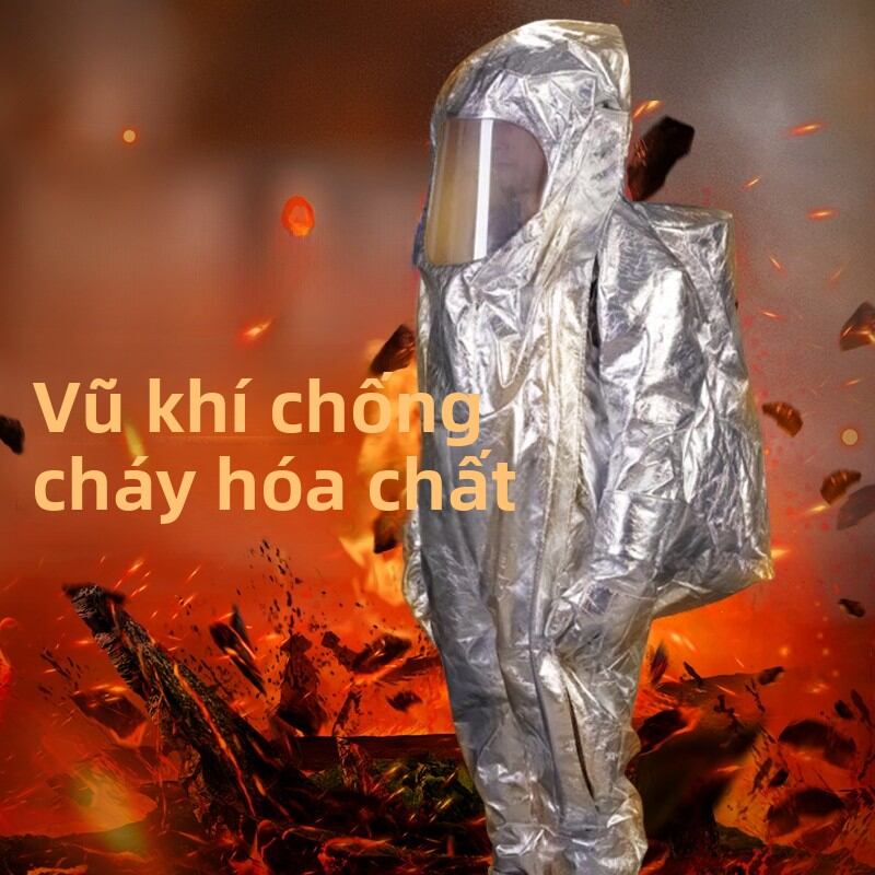 Top-grade Chemical Protective Suit Fireproof Chemical-proof Non-permeable Giá 36,282,000 Đồng*Miễn phí vận chuyển