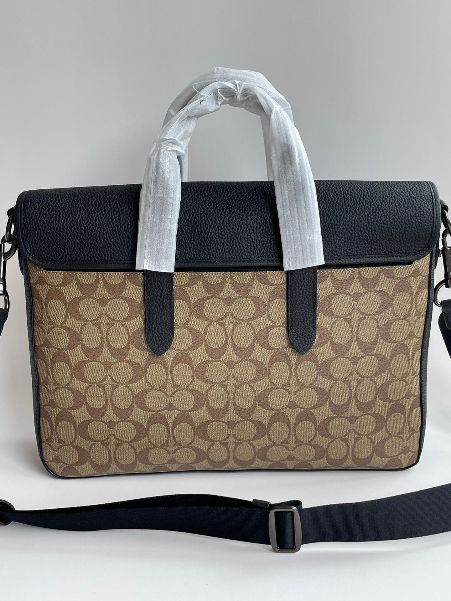 túi COACH công sở nam Chất da thật phối canvas siêu bền,