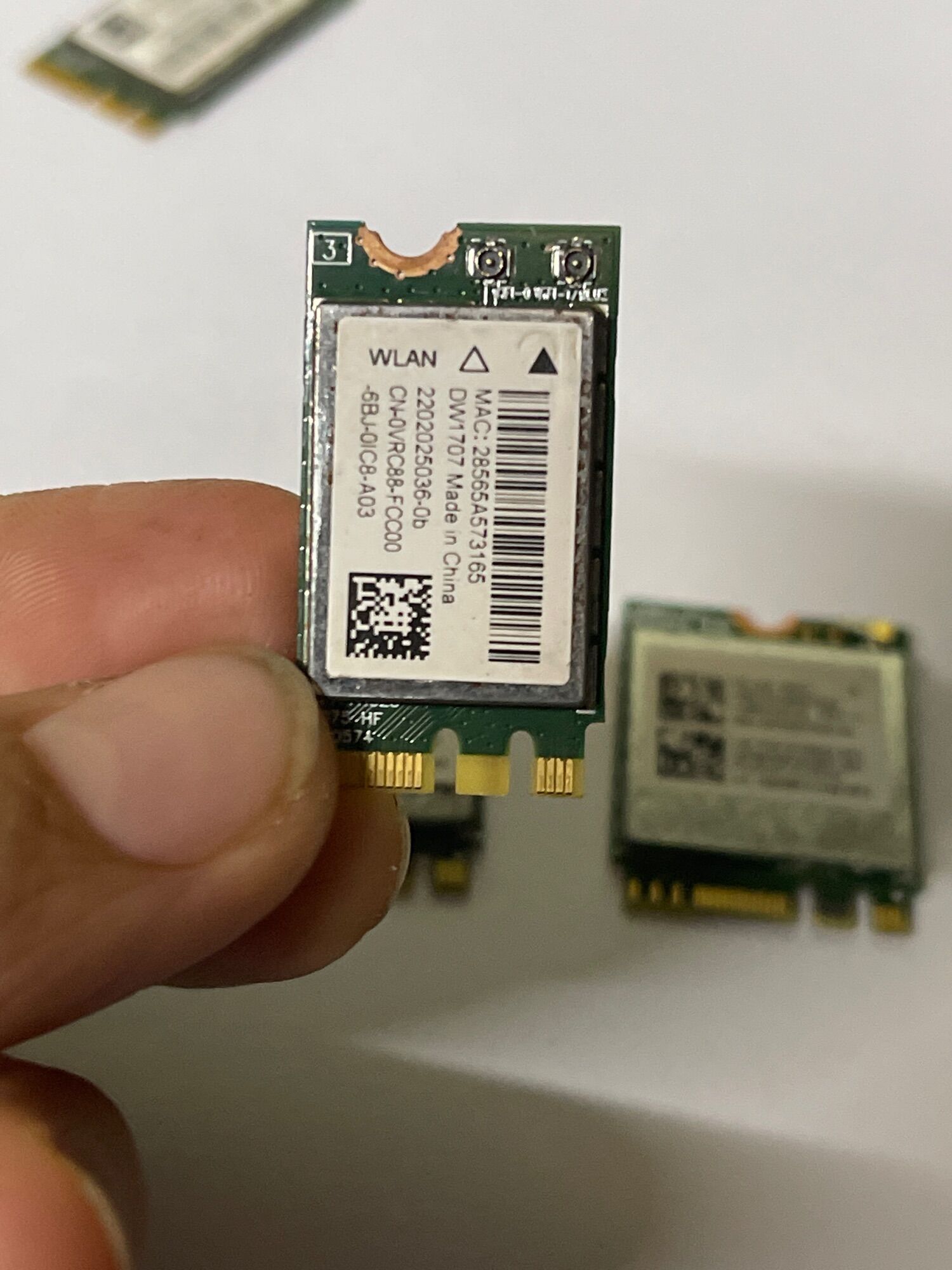 Card WIFI Dell M.2 (Up to 1 Mbps) cho Laptop 1 tháng bảo hành