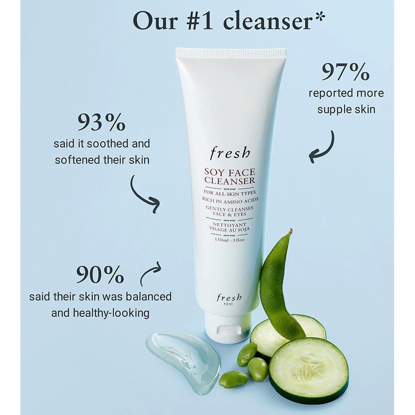 SRM mini 20ml dành cho mọi loại da Fresh Soy Face Cleanser