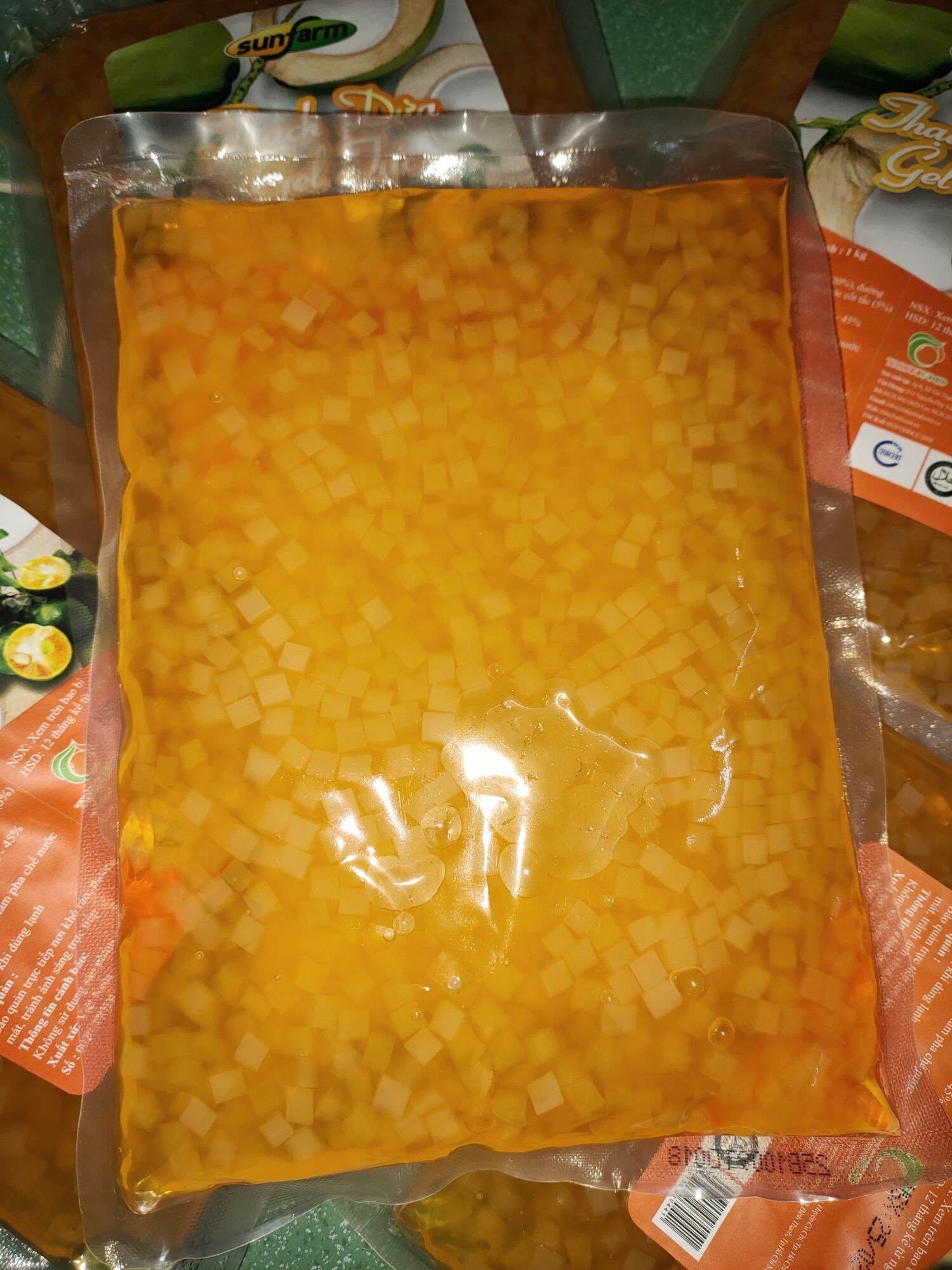 Thạch dừa gel tắc