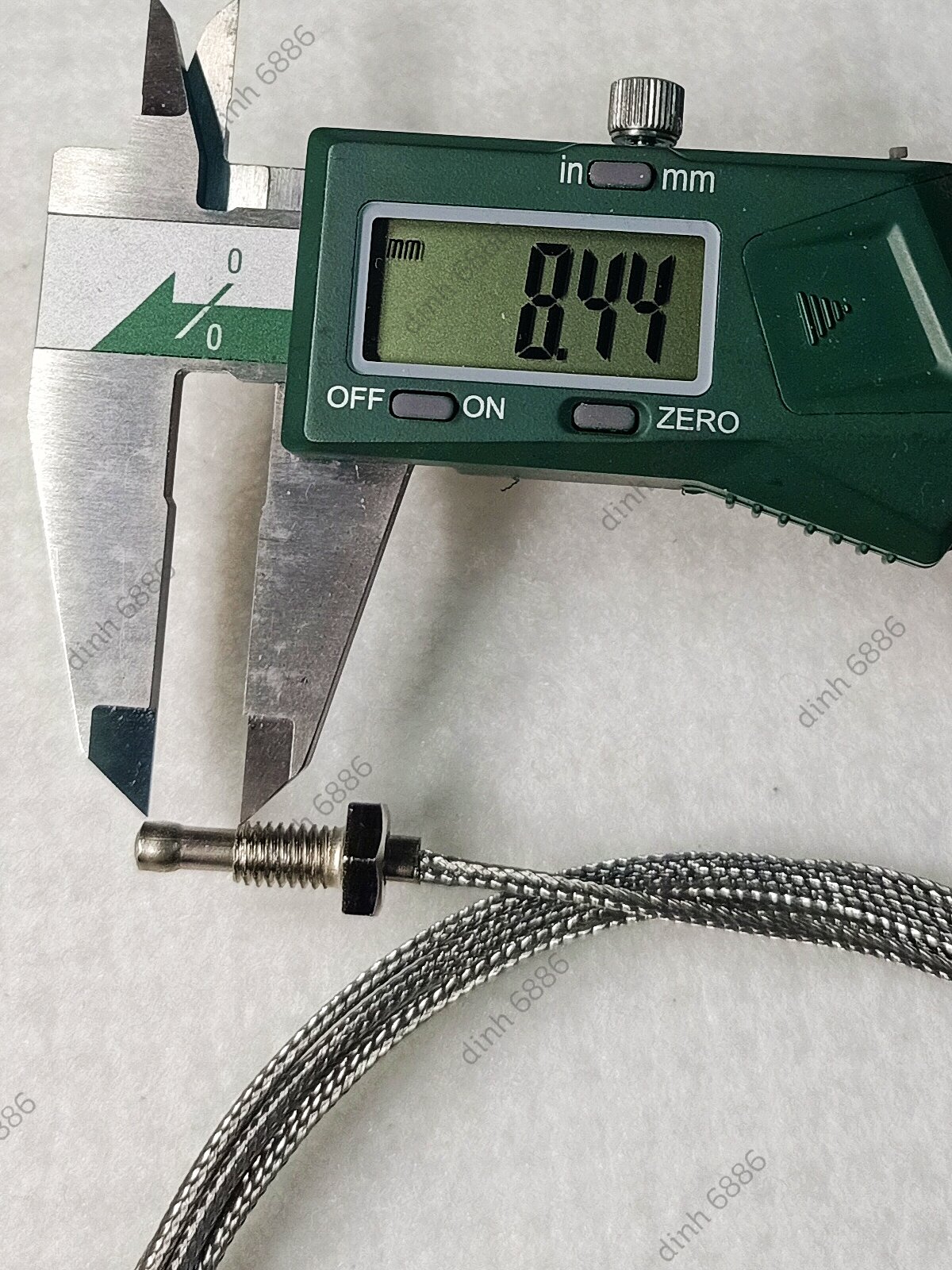 Can nhiệt K, ren M6, 600 độ