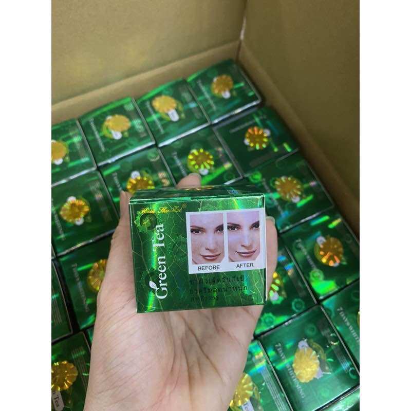 kem trắng da trà xanh Green tea