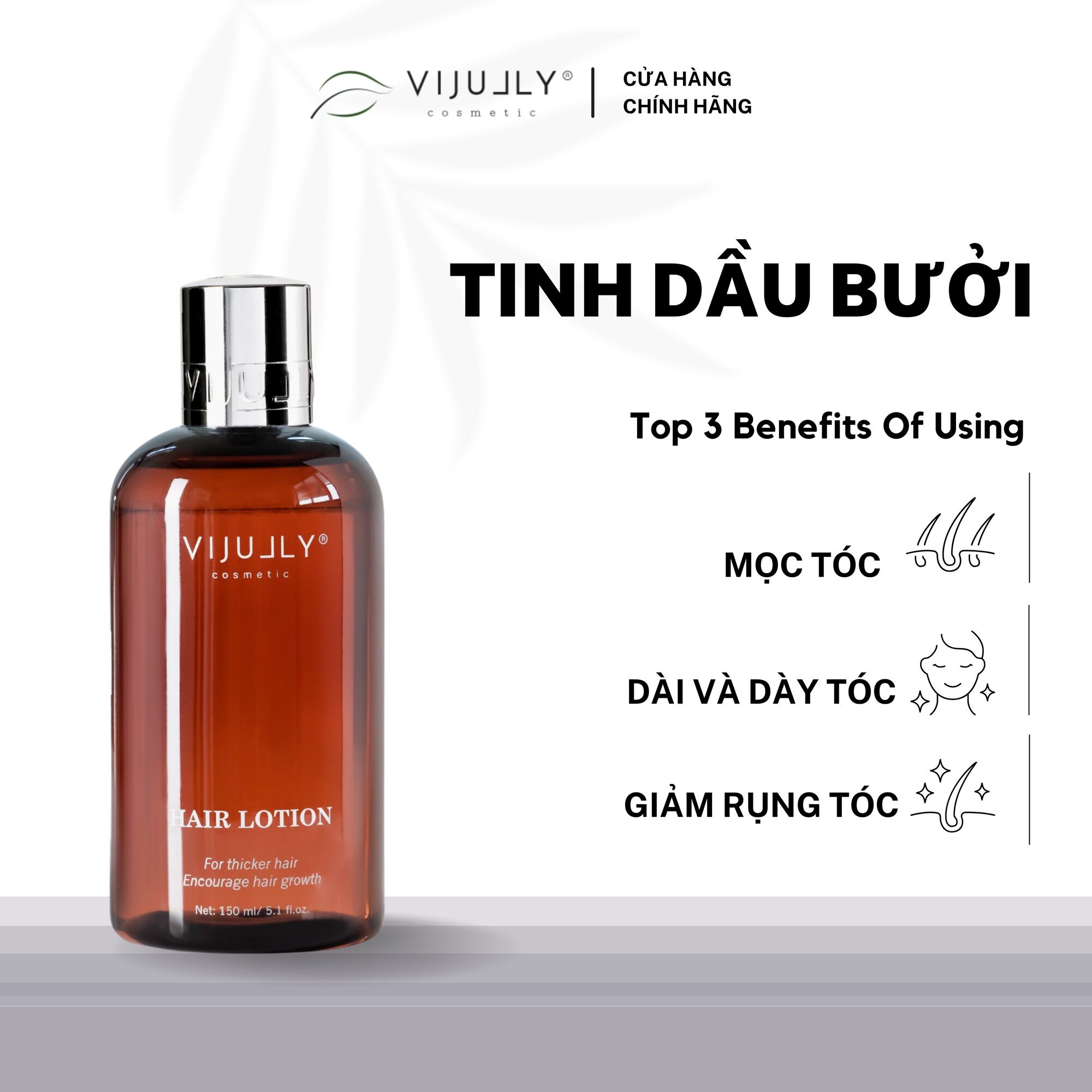 Tinh dầu bưởi vi jully giúp mọc tóc và giảm rụng tóc - xịt tóc vi jully