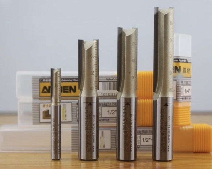Mũi phay gỗ thẳng cnc lấy nền mũi soi tideway cốt 6mm và 12mm lắp máy soi cầm tay và trục đứng mpgt0102