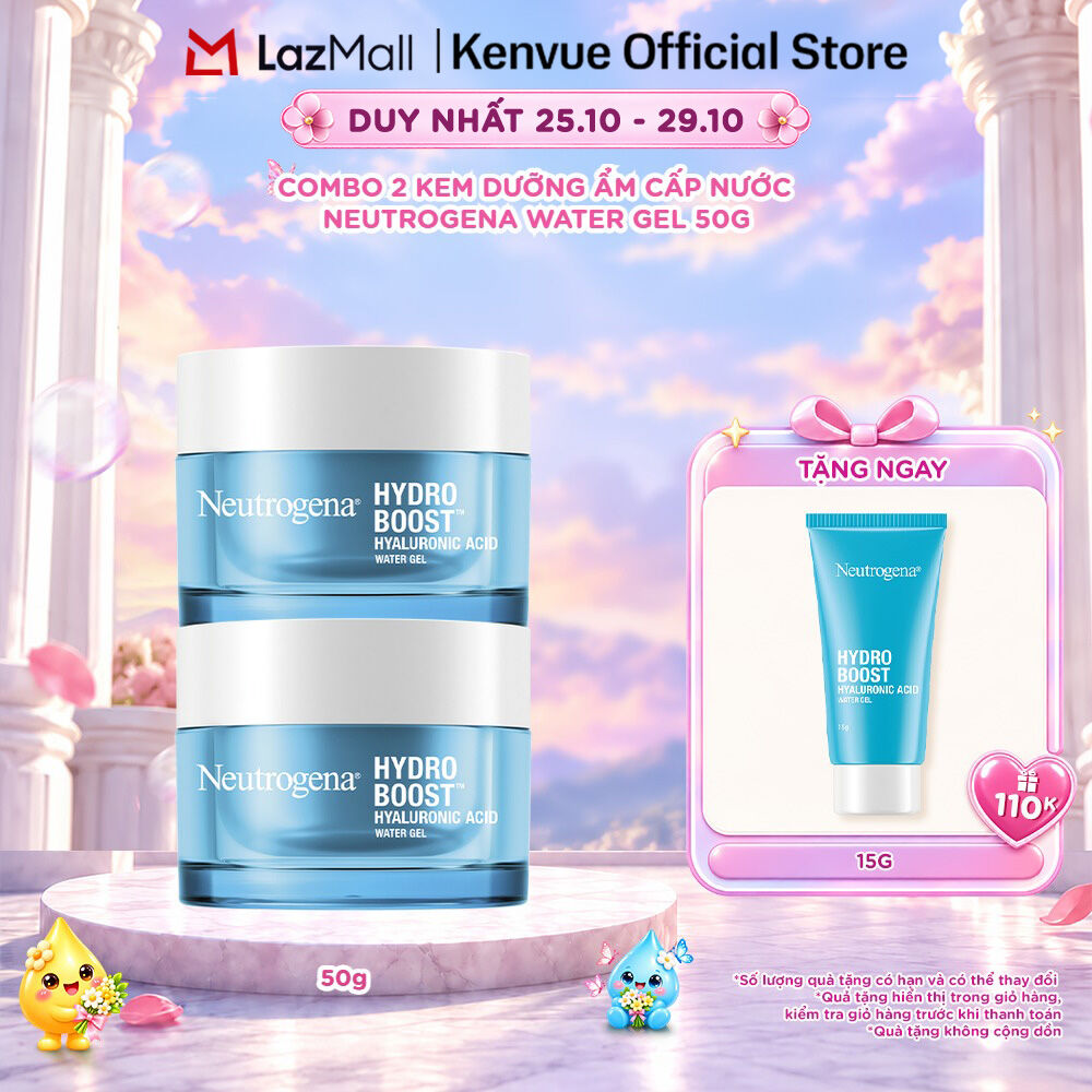Combo 2 Kem dưỡng ẩm cấp nước Neutrogena® Hydro Boost Hyaluronic Acid Water Gel (50g)