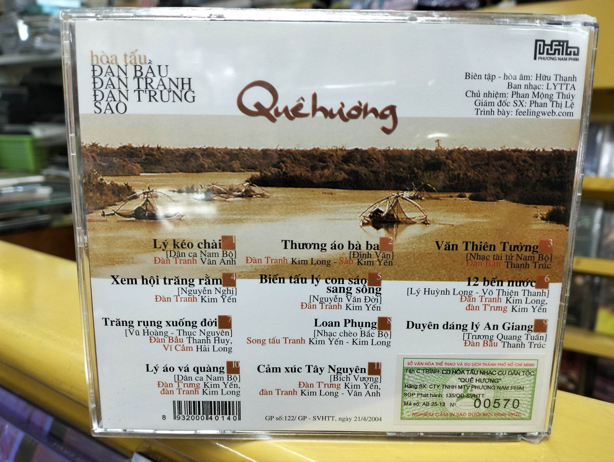 CD - Hoà tấu nhạc cụ dân tộc - Quê hương