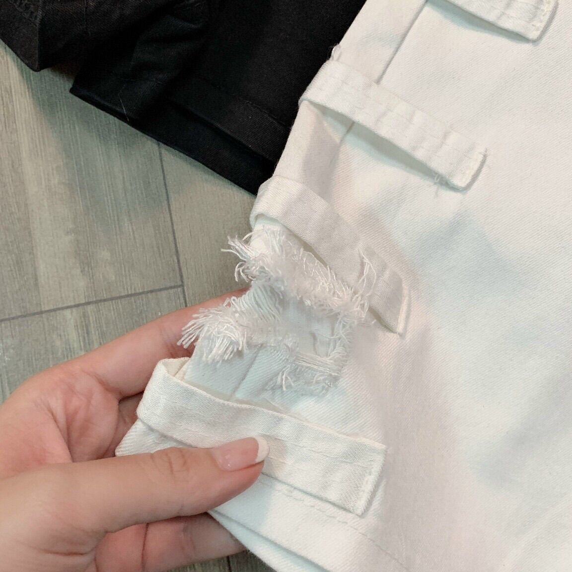 Quần short kaki (ảnh thật) lưng cao co giãn