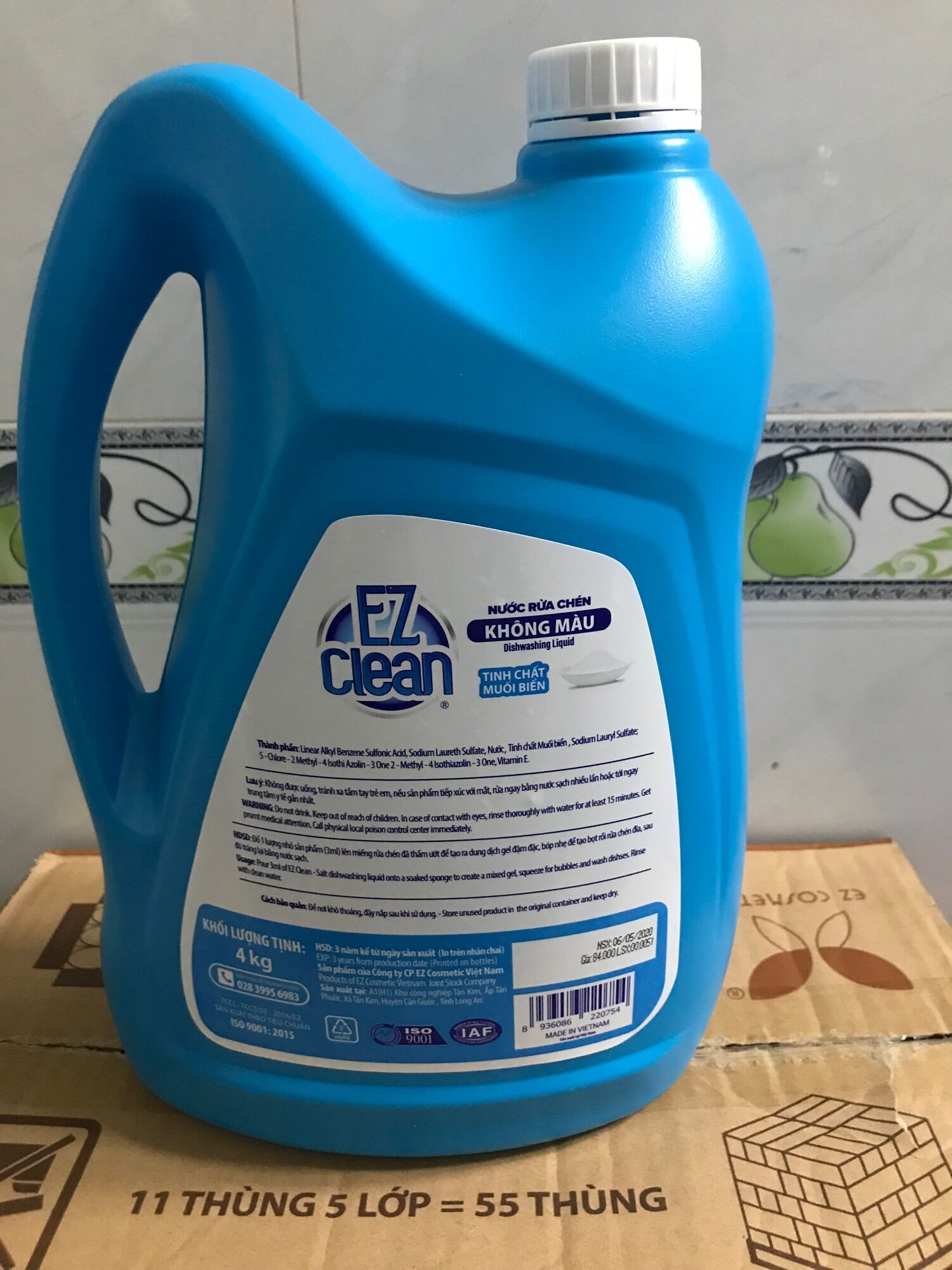 Nước rủa chen Ez clean hương muối biển