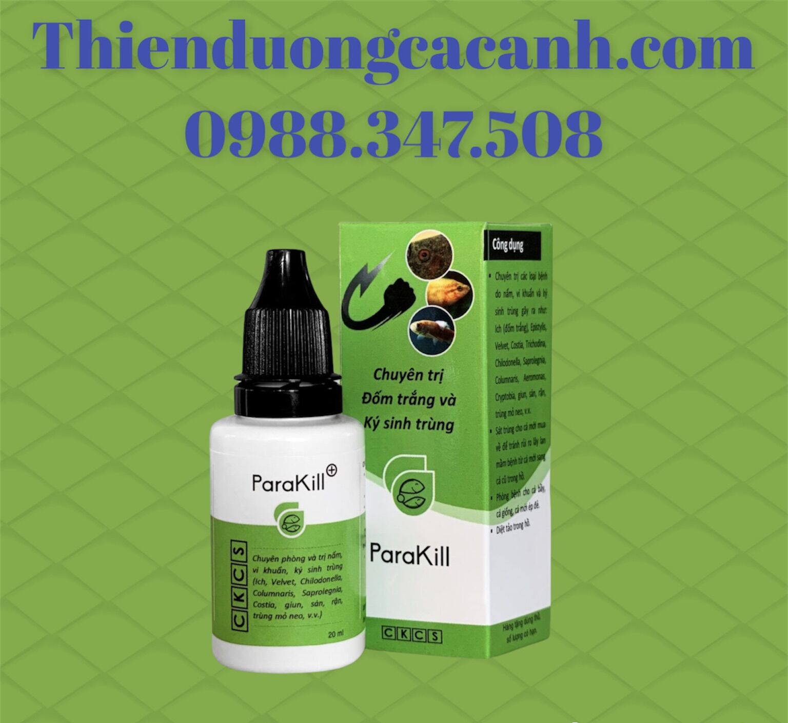 ParaKill Cho Cá Cảnh( Trị Đốm Trắng Và Ký Sinh Trùng )