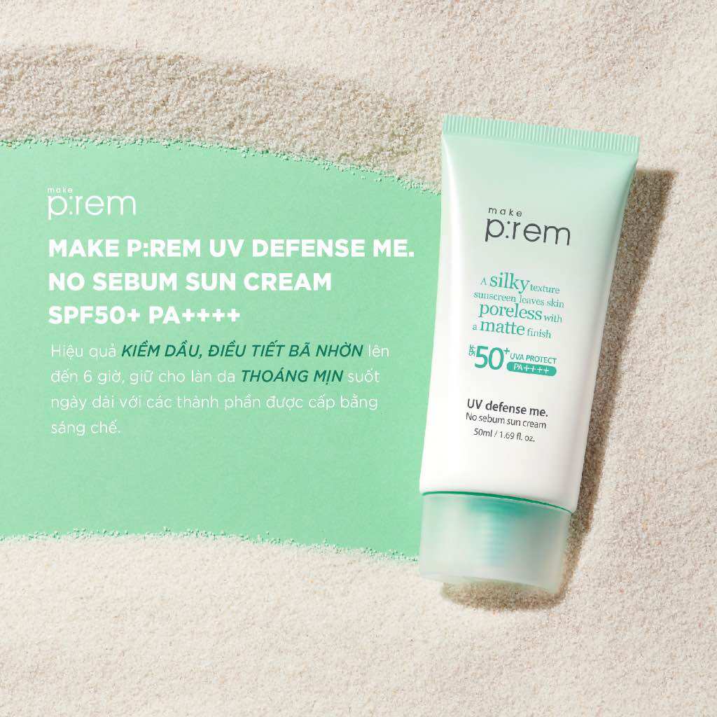 Kem Chống Nắng Make P:rem UV defense me Make Prem 50ml