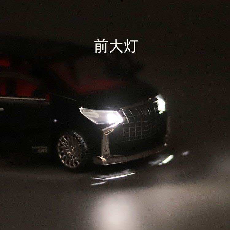 Xe mô hình Alphard có đèn ,âm thanh, mở 6 cửa, tỉ lệ 1:24