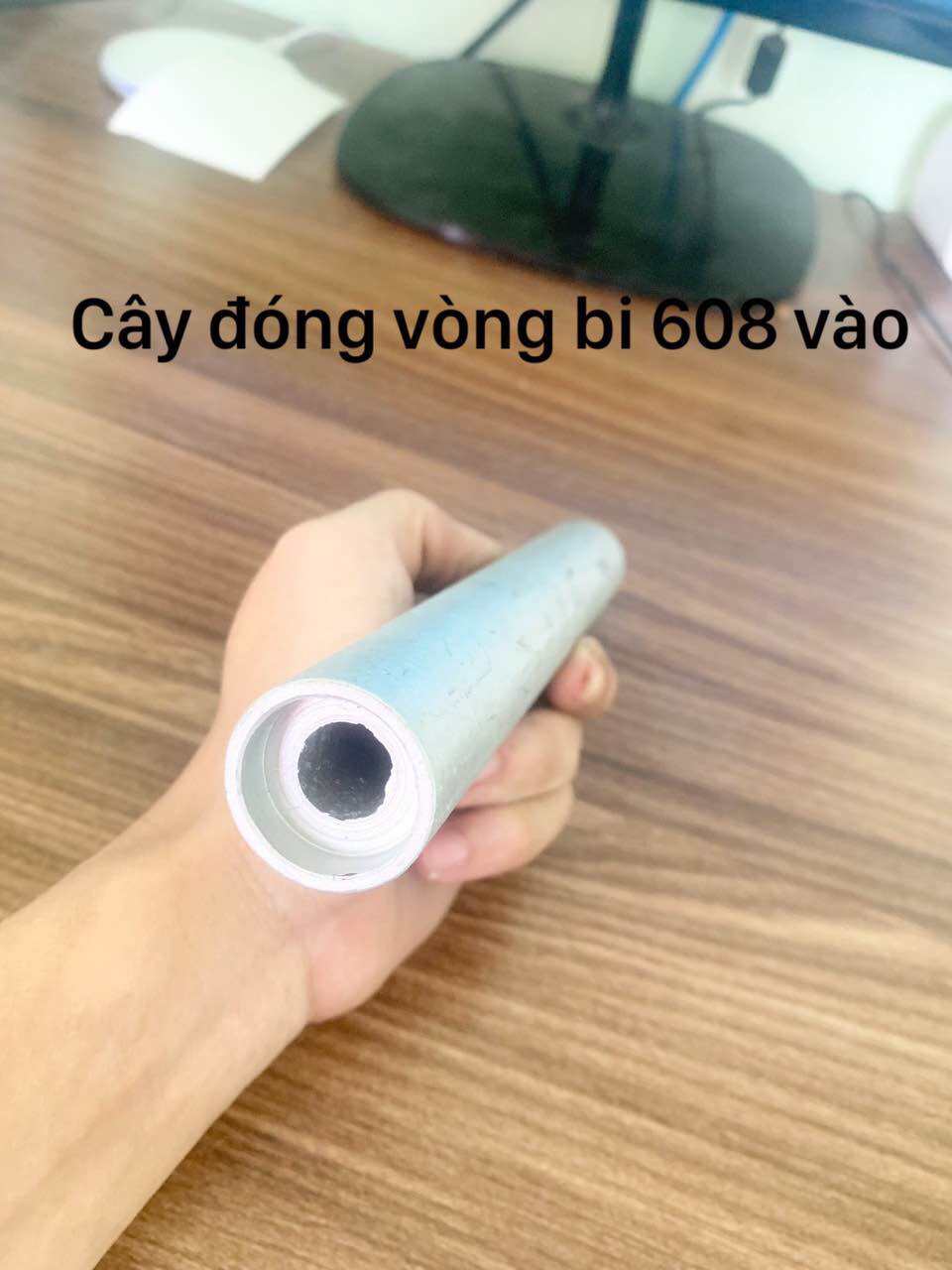 Cảo bạc đạn điều hòa và cây đóng bi 608 vào