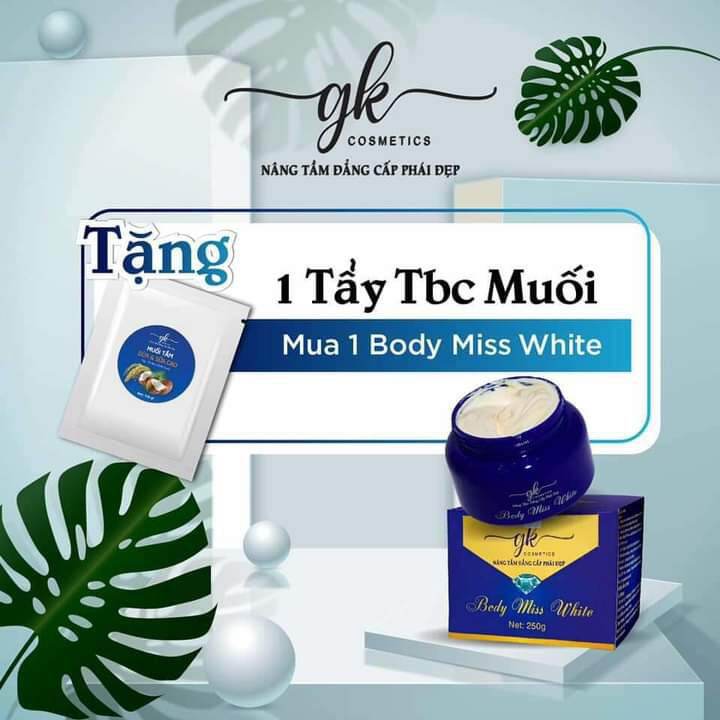 Kem Body Miss White Trắng Toàn Thân Hàng Chính Hãng Tặng Kèm 1 Tẩy Tế Bào Chết