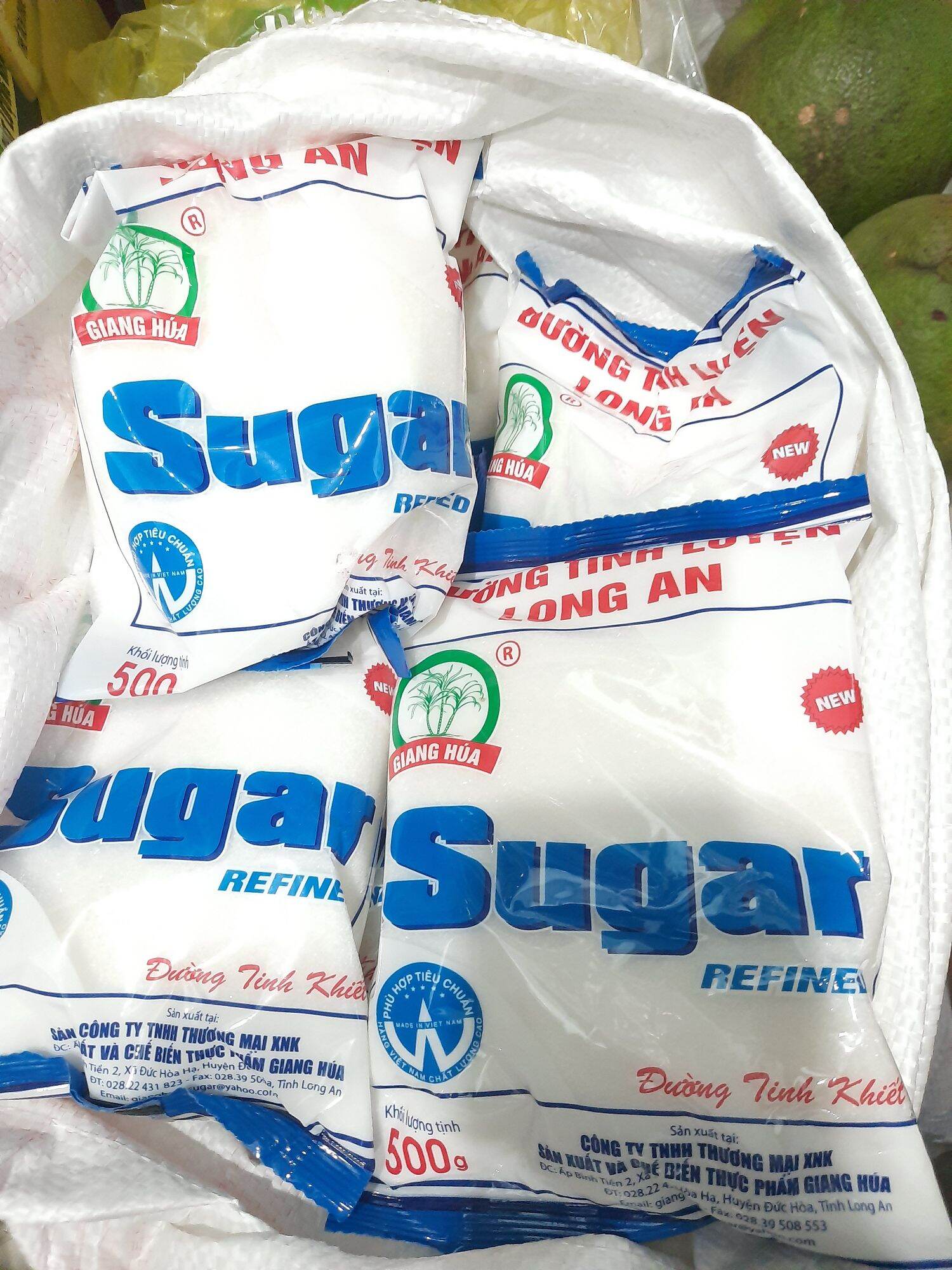 Đường tinh luyện long an (bịch 500g)