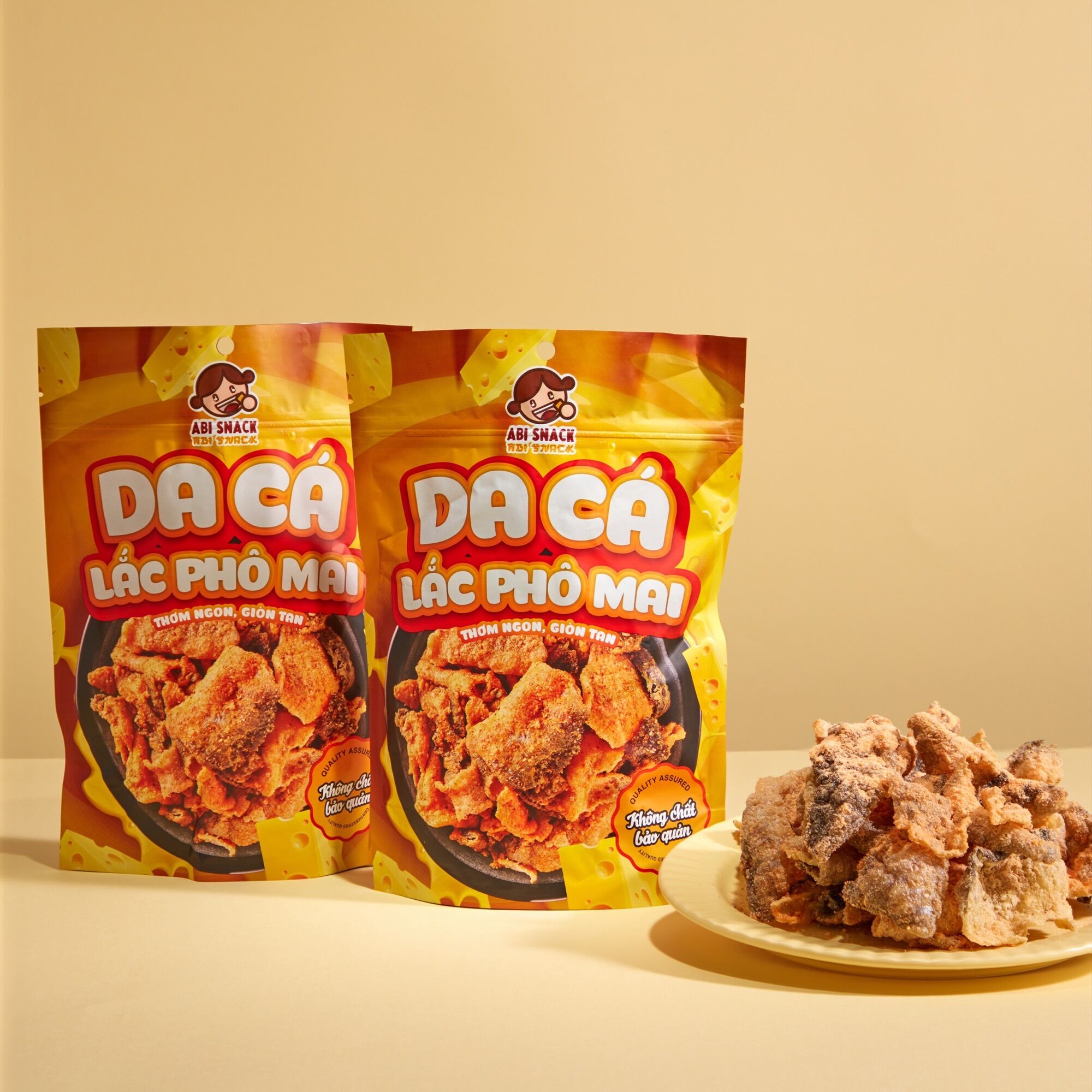 Da cá phô mai Abisnack - Bánh Tráng Abi