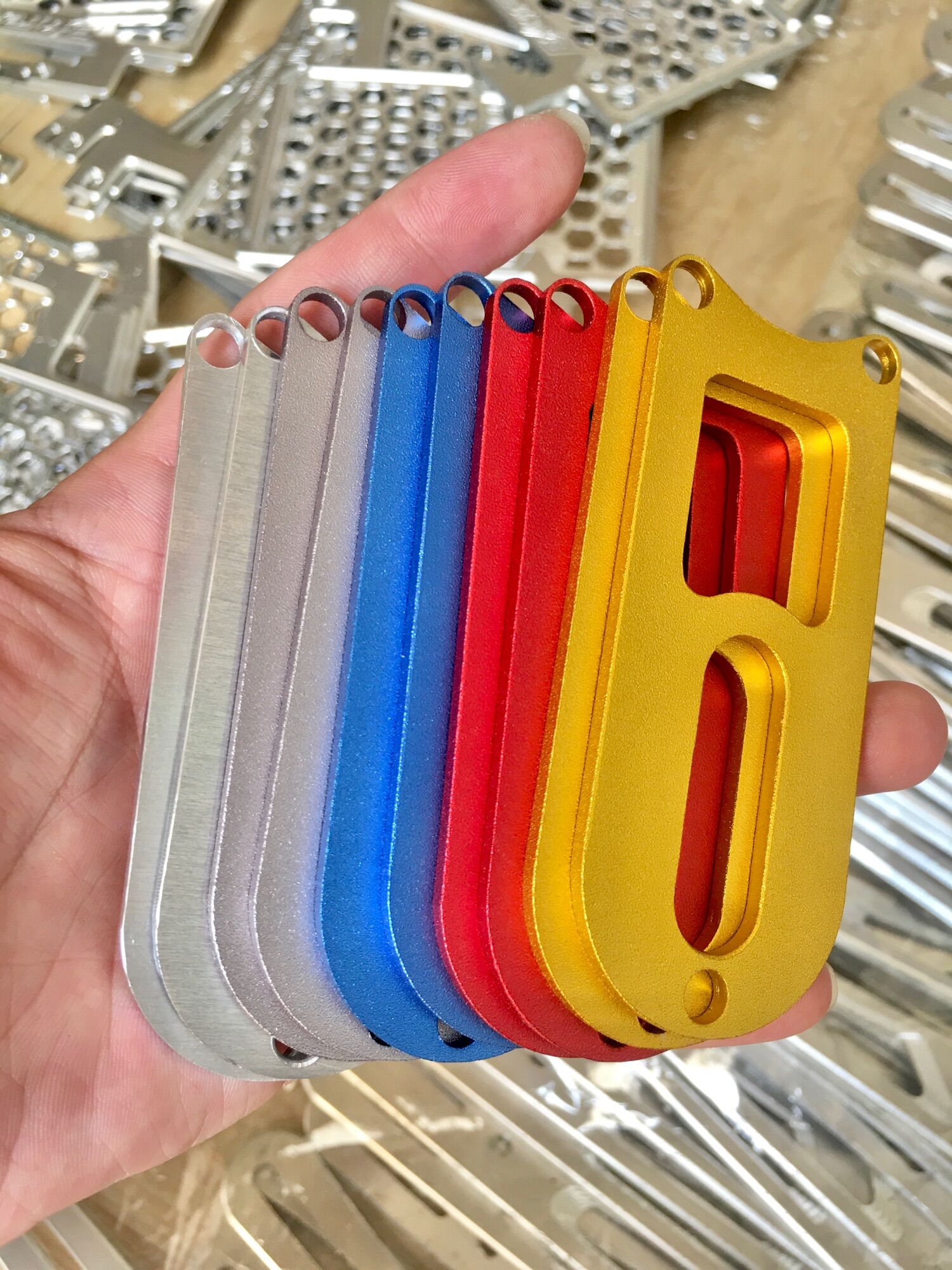 [HCM]Nẹp gắp nhôm nẹp gấp cnc bắn cát lên đủ màu anode bảo vệ chống trầy gấp xe gắn được cho nhiều loại xe dạng gấp vuông