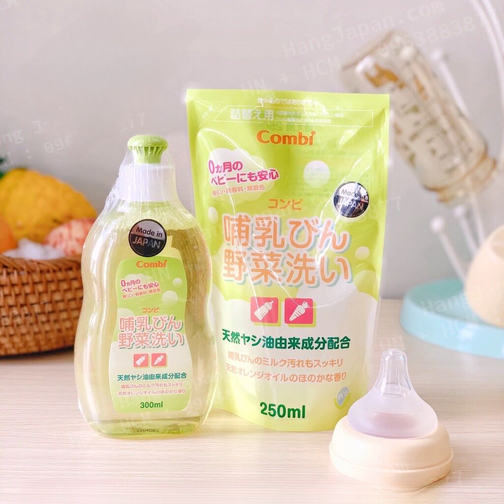 MUA 1 TẶNG 1 Nước rửa bình sữa Combi Nhật Bản đậm đặc