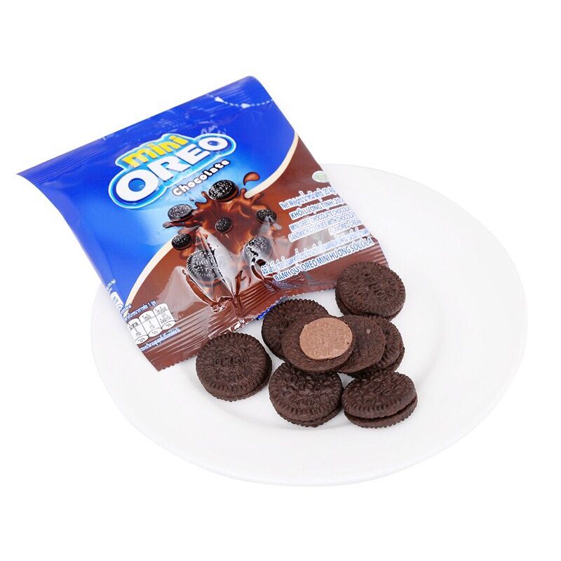 Hộp Bánh Quy Oreo Mini Socola/ Vani 204g (10 Gói)