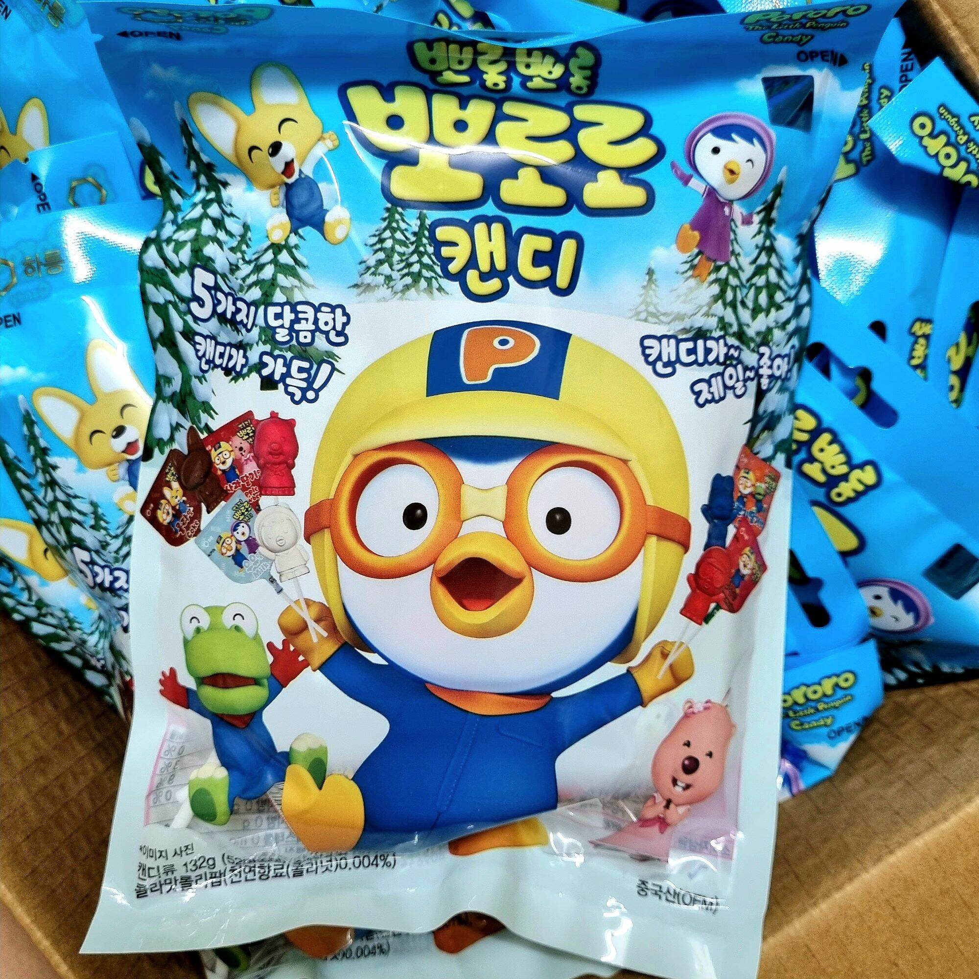 KẸO MÚT PORORO HÀN QUỐC SIÊU NGON CHO BÉ TÚI 132G  12 Chiếc