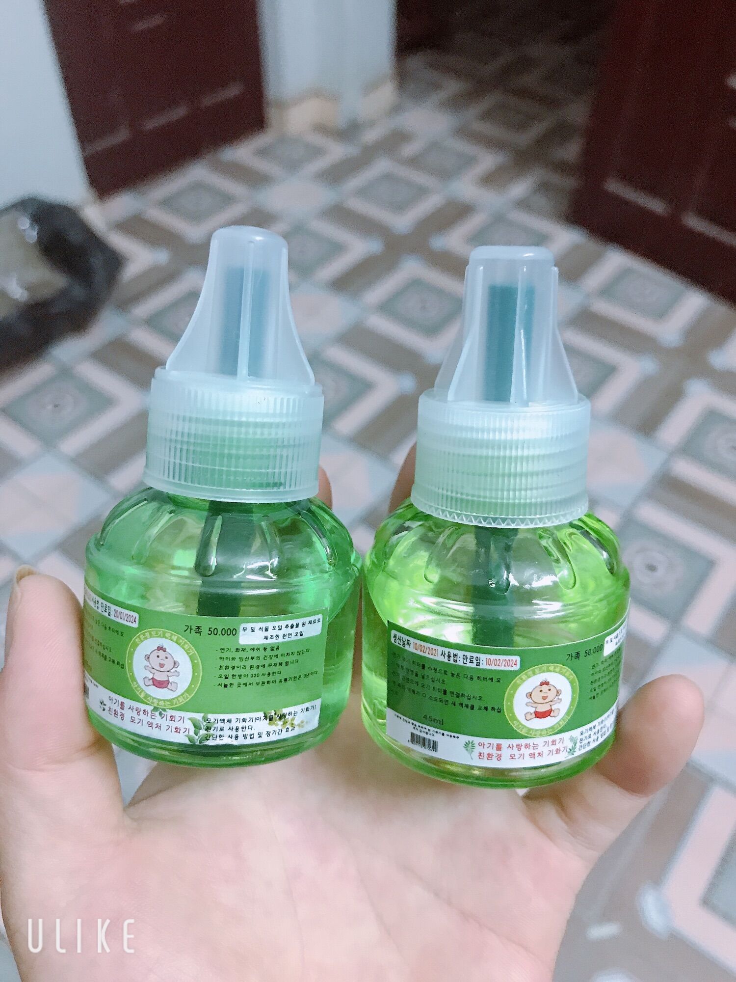 Lọ tinh dầu đuổi muỗi Hàn Quốc.